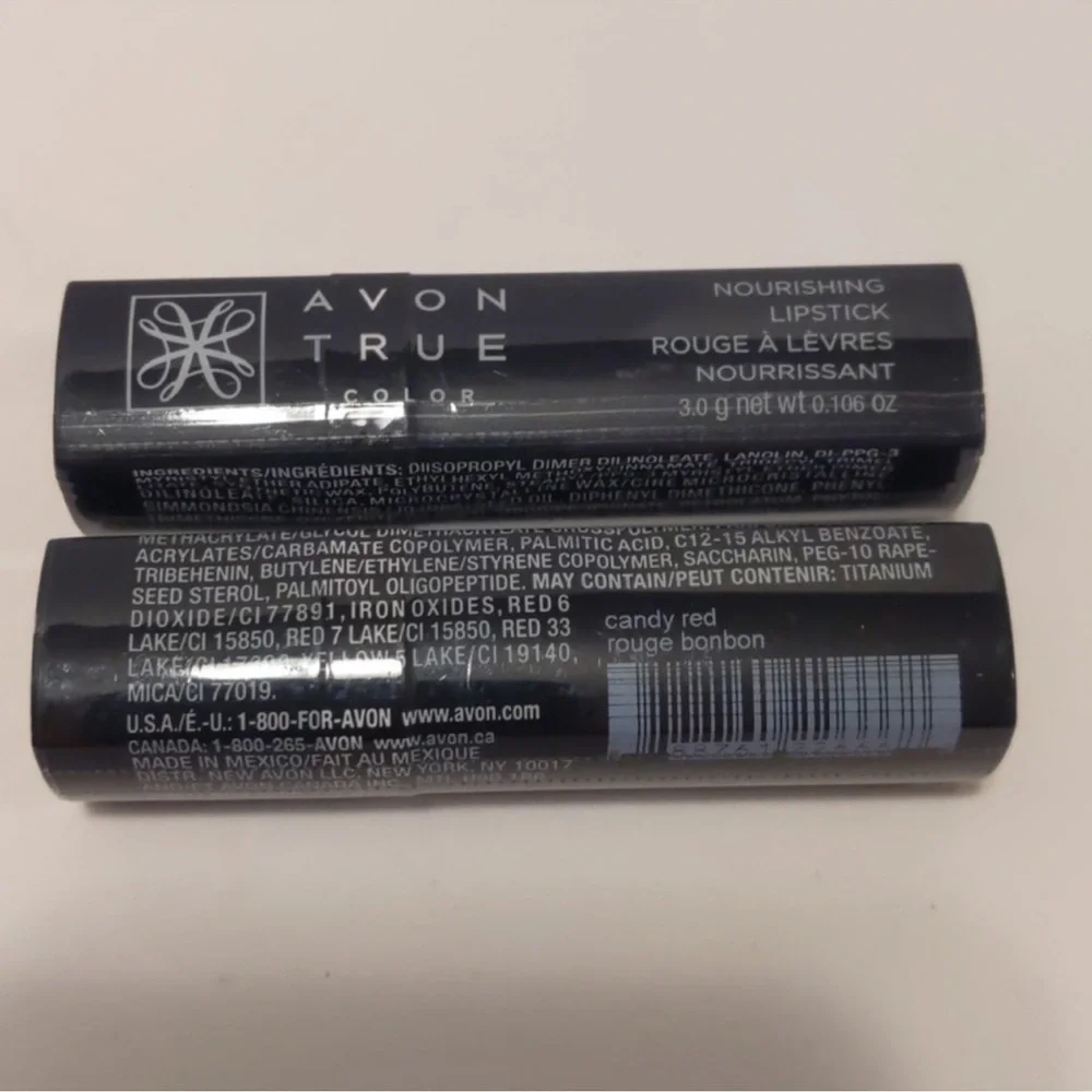 12 Avon True Color Nourishing Lipstick Candy Red Sealed